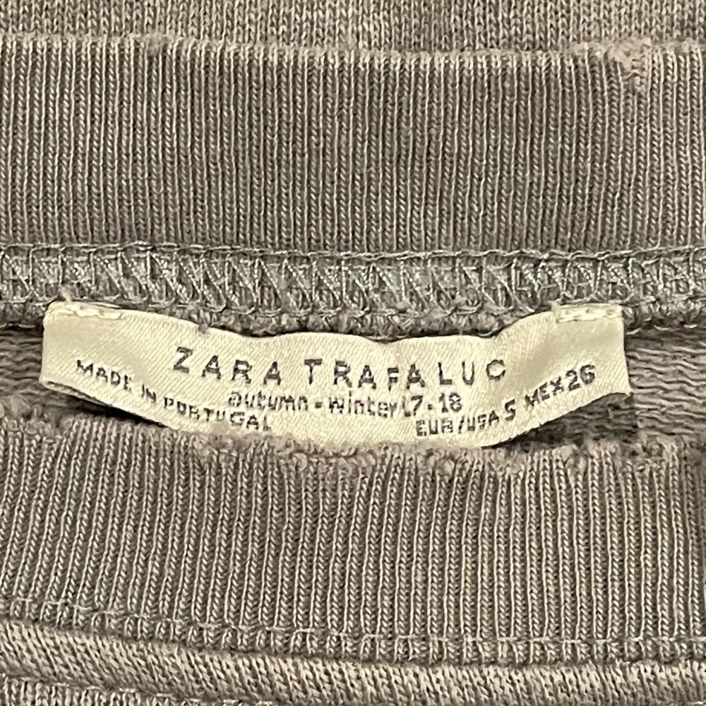 Zara Women’s Taupe Oversized Sweatshirt Size s - Picture 5 of 7